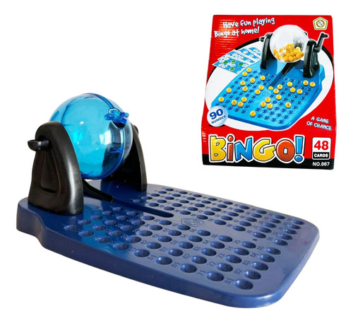 Juego De Mesa Bingo Familiar Clasico Con Bolillero 