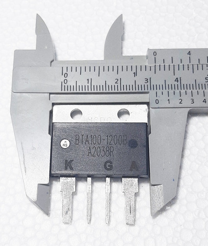 Regulador Bta100 1200b Bta 100a Potência 1200v Triac Bta 100