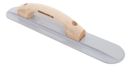 Flota Manual De Magnesio Redonda C/ Mango Madera