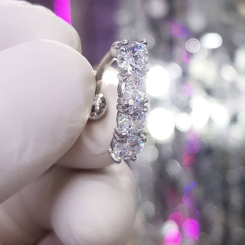 Imagen 4 de 4 de Piercing Invertido Strass De Ombligo - Piercing Argentina ®