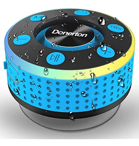 Altavoz De Ducha Bluetooth Donerton, Altavoces Inalámbricos 