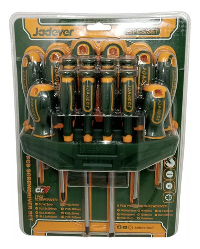 Set De Destornilladores De 16 Piezas Jadever Jdss1416