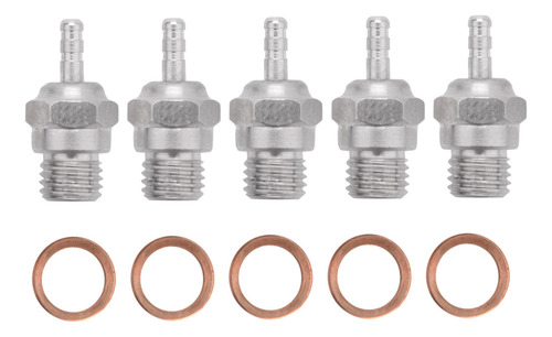 5 Piezas De Motor N3 Glow Plug Nitro Truck Hot Spark Apex Sh