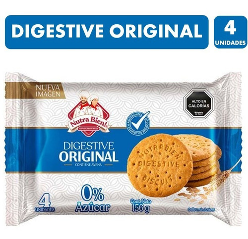 Galletas Digestive Original Sin Azúcar (bolsa Con 4 Uni).