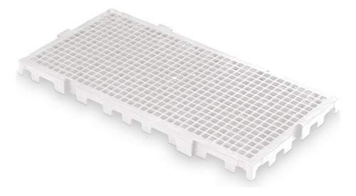 Estrado Piso Pallet Plástico Resistente 25x50 Paletes Branco