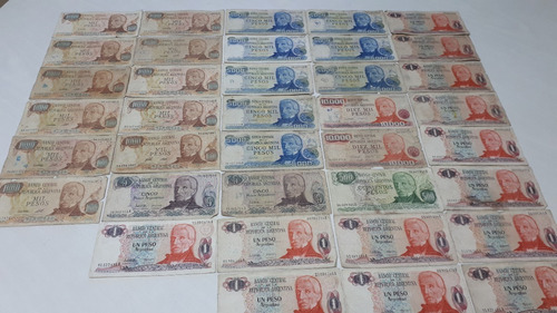 Billetes Antiguos Argentinos (pesos Y Australes, Lote De 58)