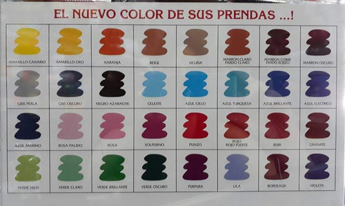 Anilina Colorante Para Ropa En Algodón Y  Lanas 