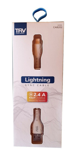 Cable Trv Usb Lightning  iPhone iPad 2.4a Fast Charge - Sync