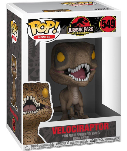Funko Pop Movies - Velociraptor 549 - Jurassic Park