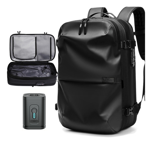 Mochila De Compresión Airvault Airback 19 Negro Usb Tsa Color Diseño De La Tela