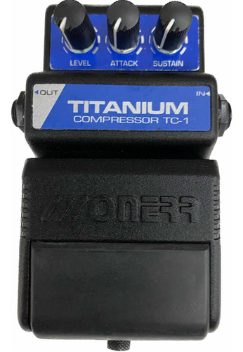 Pedal Guitarra Onerr Titanium Compressor Novo Raridade