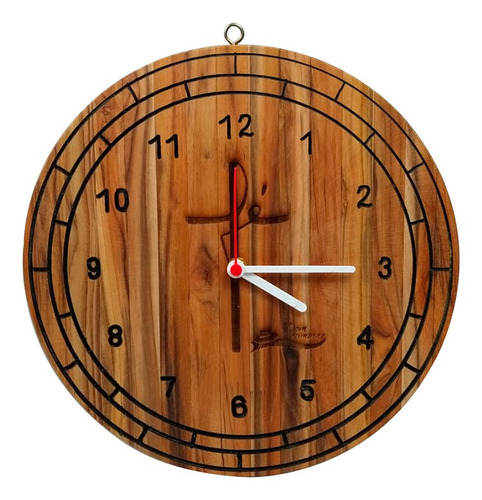 Imagem 1 de 1 de Relógio Personalizado Com Escrita Fé - Dom Chamorro