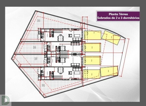 Imagem 4 de 6 de Sobrado Novo Com 3 Dormitórios E 2 Vagas Próximo Ao Shopping Granja Vianna !!! - Di29919