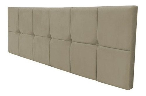 Cabeceira Painel Nina Cama Box King 1,95 Suede Cores Cor Suede Nude