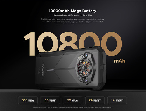 W Doogee S Punk Smartphone Efecto Luz Led Pantalla 6.58 90hz 6gb+256gb Android 14