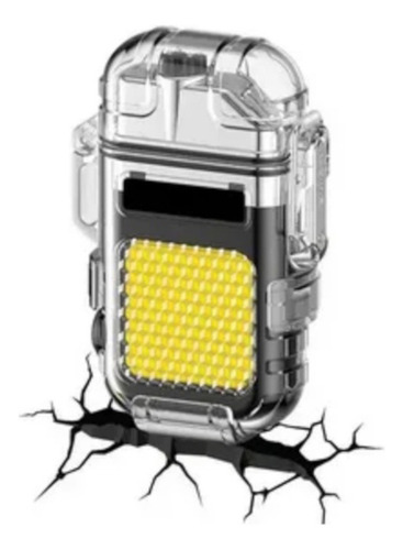 Mini Linterna Led Cob Recargable Con Encendedor Electrico Linterna Transparente Luz Blanco