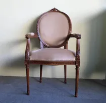 Comprar Sillon Medallon Estilo Frances Luis Xvi Tallado Firme
