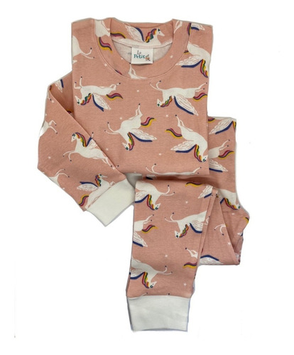 Pijama Largo Niños/as 100% Algodón Unicornio