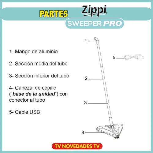 Oferta X2 Barredora Inalámbrica Recargable Zippi Sweeper