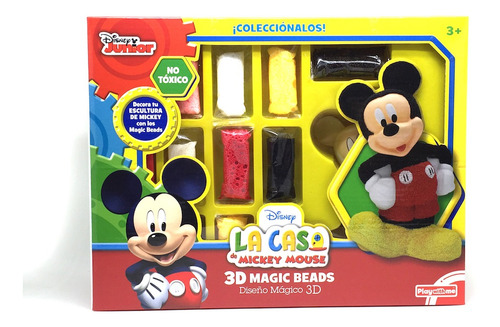 Muñeca Mickey Para Decorar 3d Magic Beads Con Masa Mic707