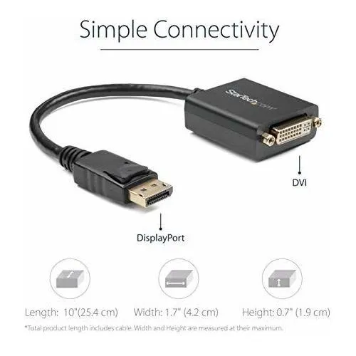 Startech.com Adaptador Displayport A Dvi - Displayport A Dvi