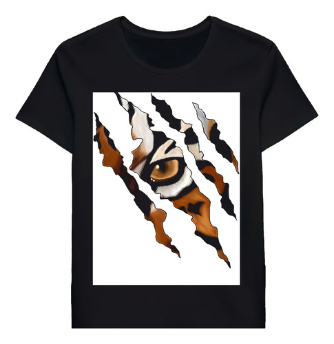 Remera Fearless Tiger Cat Eye Claw Silhouette 59367632