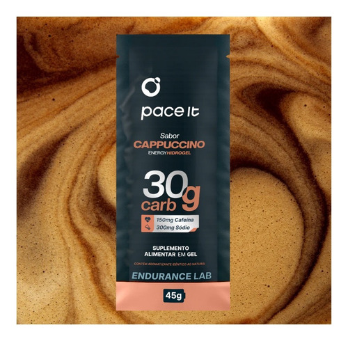 Hidrogel Pace It Gel Carboidratos 45g Kit 6 Sabor Cappuccino Sabor Hidrogel Pace It Sabor Cappuccino