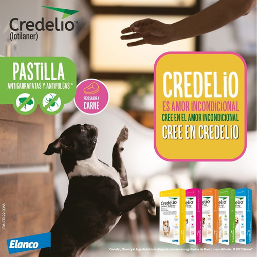 Antipulgas Credelio 2.5 A 5.5 Kg X3 Tabletas Antigarrapatas