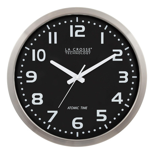 La Crosse Technology Wt-3161bk Reloj Atómico De Acero Inoxid