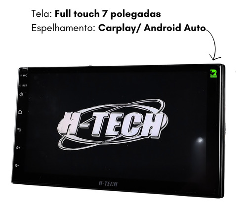 Multimídia Android 32gb 3gb Ram H-tech Usb Bluetooth Touch