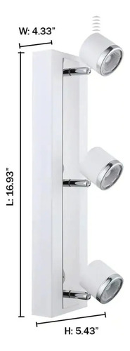 Foco Sobre Puesto Eglo Pierino1 3 Foco Led, Lampara De Techo
