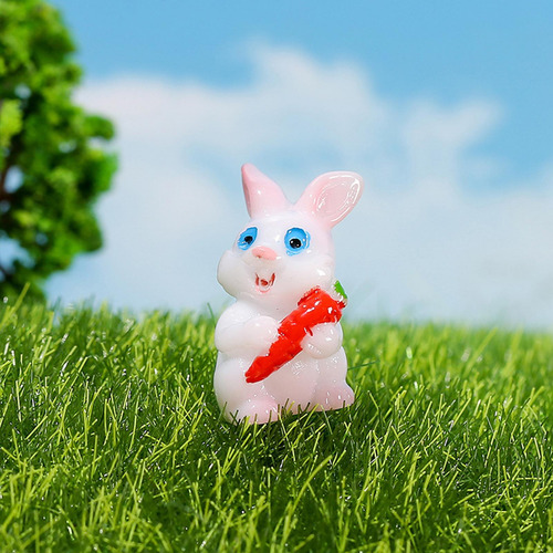 2 Figura De Pascua Micro Adornos De Paisaje Para Jardín