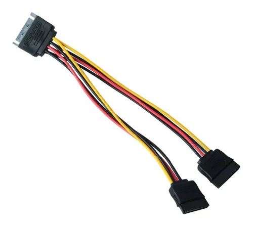 Pack 10 Unidades Divisor Sata Poder Macho A 2 Hembras En Y