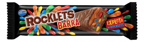 Rocklets Barra Chocolate Y Caramelo 44gr X20un - Full7x24