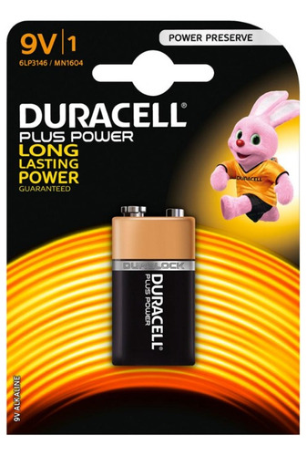 Batería De 9v Duracell Alcalina (cuadrada)