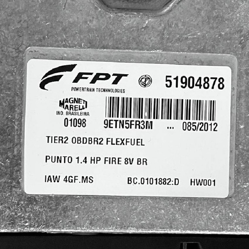 Modulo Injeção Fiat Punto 1.4 Fire Iaw4gfms 51904878 +