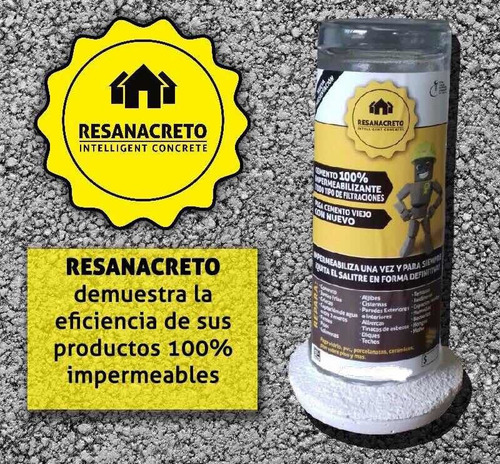 Resanacreto Gris 1 Kg , Impermeabiliza Y Sella Grietasfácil!