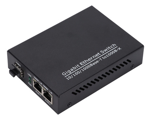 Conmutador Poe Gigabit Ethernet 2 Puerto Fibra Red 10 100