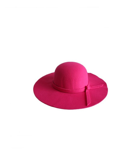 Sombrero Pava Fedora En Paño Para Mujer Talla Ajustable