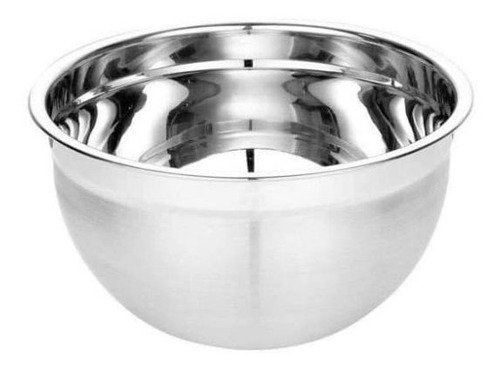 Imagem 2 de 5 de Kit Bowl Inox Tigela 22cm E Fouet Batedor De Ovos Kehome