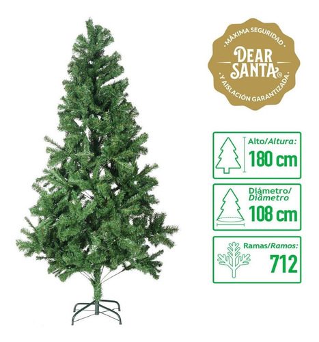 Árbol De Navidad Pascua 180 Cm