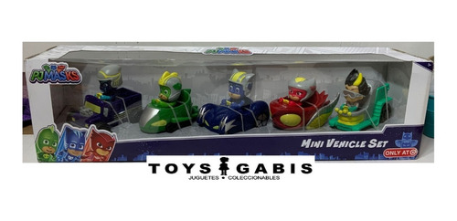 Pj Masks Set De 5 Mini Vehiculos Exclusivo