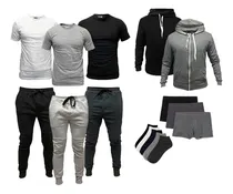 Comprar Dos Camperas Tres Remeras Tres Joggers + Pack Medias Boxers