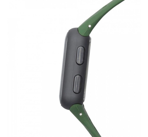Relogio Masculino Preto Verde Digital Negativo Original+nf