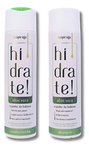 Kit Hidrate Shampoo Condicionador Poder Da Babosa Aloe Vera