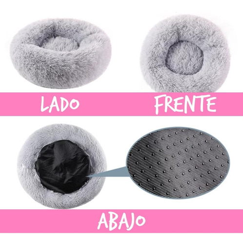 Imagen 5 de 10 de Cama Antiestrés Peluda Para Perros Y Gatos 40 Cm Originales