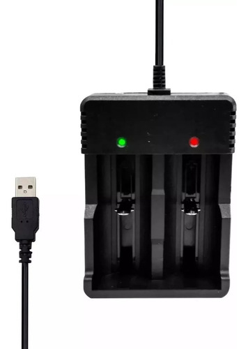 Cargador De Pilas Recargables Usb Litio 18650 21700 Aa Aaa