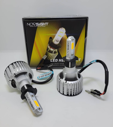 Bombillo Led Novsight H3 10000 Lumene 72w Luz Amarilla 3000k