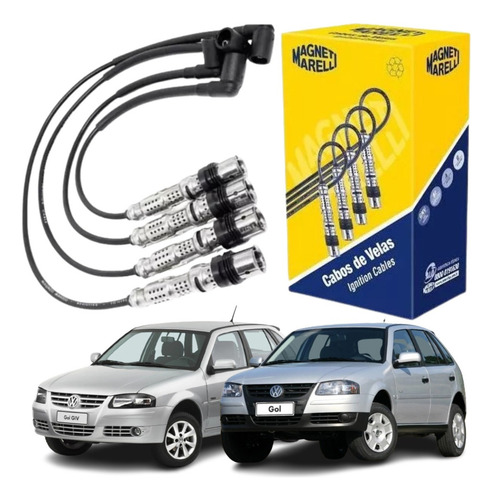 Gol G4 1.6 Flex 8v Jogo Com Cabos De Velas 2006 2007 2008