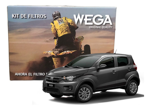 Kit De 4 Filtros Wega Fiat Mobi